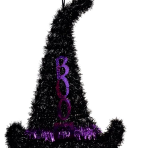 2 Tinsel Witch Hats Decor, Crafting Turn to Elf Hats - Picture 2 of 6